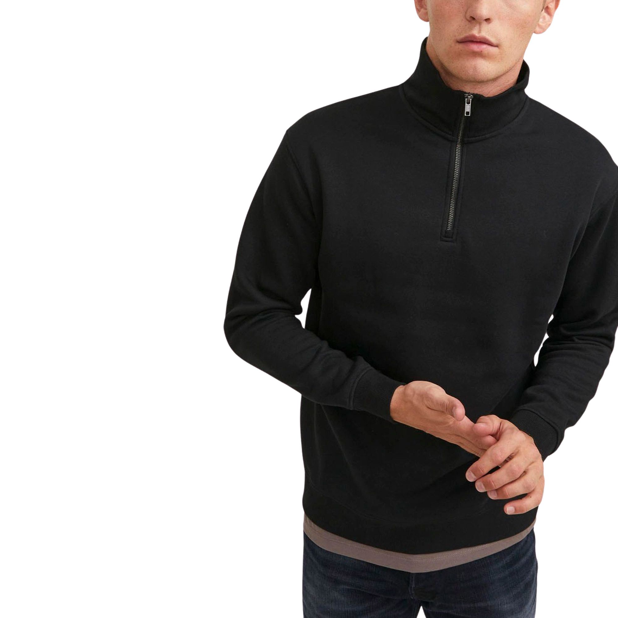 Jack & Jones Bradley Half Zip Sweater Heren | PlutoSport
